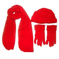 Hat, Scarf and Gloves Fleece Set